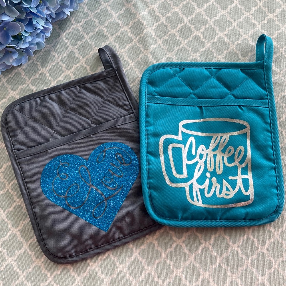 NEW Coffee First & Love Hot Pads